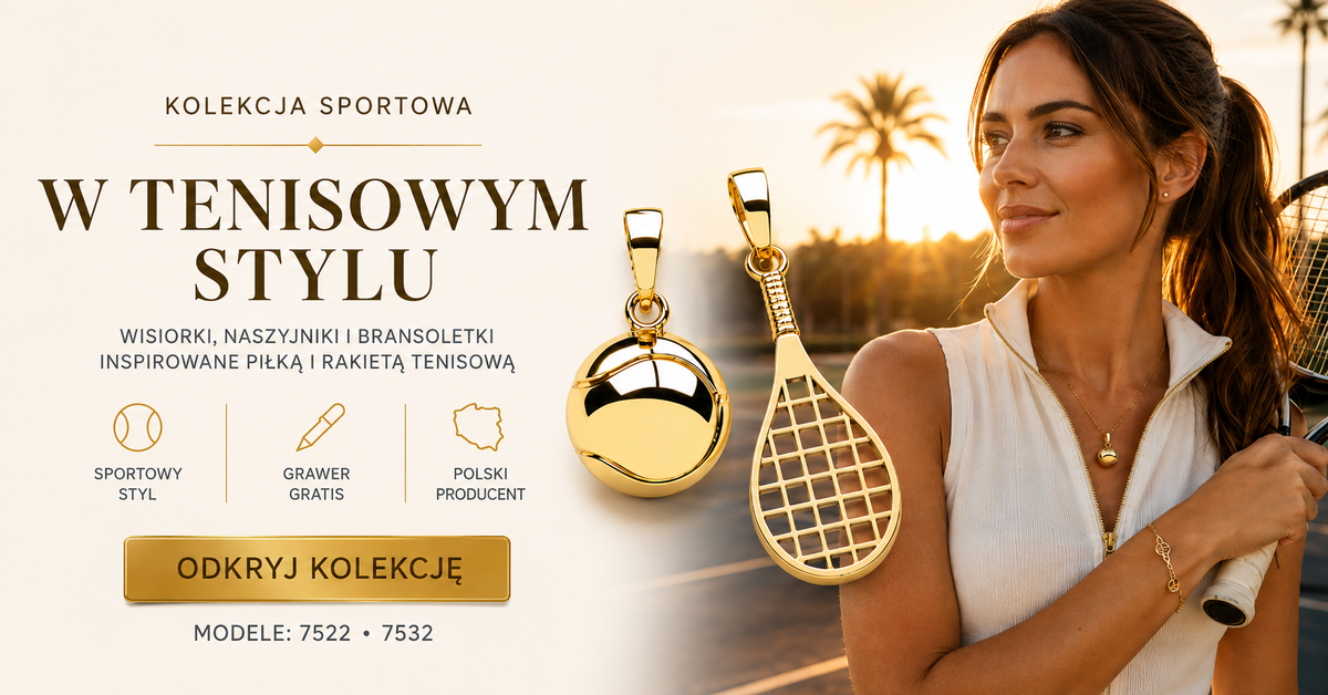 Kolekcja sportowa Tennis Round — biżuteria inspirowana tenisem